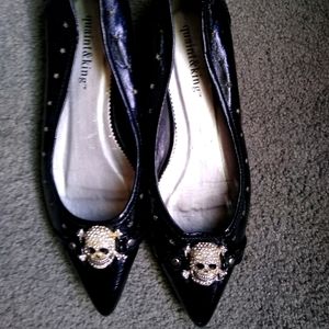 Rhinestone Skull Flats